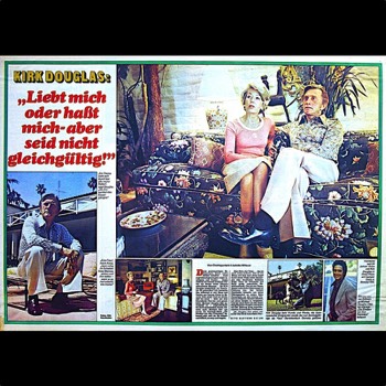  Kirk Douglas zu Hause in Hollywood 