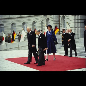  Japan. Kaiser Hirohito. Mit Präsident Scheel und Frau 